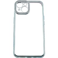 Diamond Hülle elegante Smartphonehülle transparenter Hintergrund kompatibel mit iPhone 14 Blau von COFI 1453