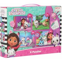 Gabby´s Dollhouse Puzzlekollektion Puzzle 4er-Pack unterhaltsames Set für Kinder von COFI 1453