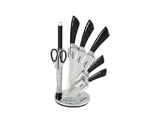 Schäfer Messerblock Messerset Metallic Black (8tlg) Ergonomische Griffe von COFI 1453