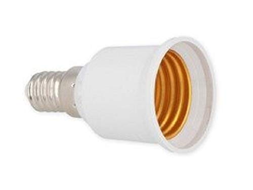 cofi1453® E14 auf E27 Sockel Fassung Adapter LED Lampensockel Lampenfassung Erweiterung 230V für LED Leuchtmittel Glühirnen, Halogen Lampen Licht E14 auf E27 von COFI 1453