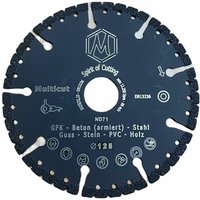 1x Diamant-Trennscheibe Multicut 2,4 x 5,0 / 125 mm 22,23 mm Multifunktionssägeblatt für Beton Stahl Guss pvc Holz von COFI 1453