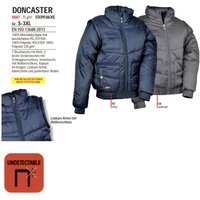 Cofra - 2 in 1 Winter-Steppjacke mit Kapuze blau l - Blau von COFRA