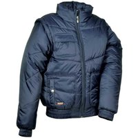 Cofra 2 in 1 Winter-Steppjacke mit Kapuze blau M - Blau von COFRA