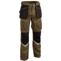 Cofra Arbeitshose mit vielen Taschen und Reflektionsstreifen 58 braun Cofra Arbeitshose mit vielen Taschen und Reflektionsstreifen 58 braun von COFRA