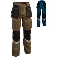 Cofra Arbeitshose mit vielen Taschen und Reflektionsstreifen 60 braun von COFRA