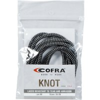 Cofra - Schnürsenkel Schwarz/Grau 110 cm - Schwarz/Grau von COFRA