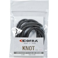 Cofra - Schnürsenkel Schwarz/Grau 90 cm - Schwarz/Grau von COFRA