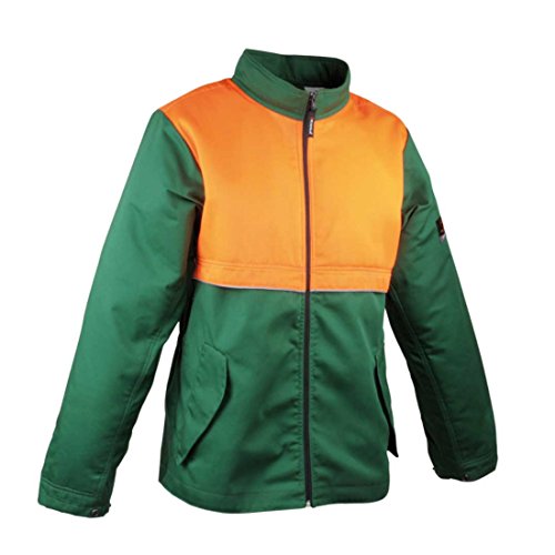 Cofra V490-0-08.Z/4 Arbeitsjacke "Saw Brake", Grün/Orange, L von COFRA