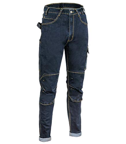 Cofra V496-0-00.Z48 QUARTEIRA Jeanshose, 70% Baumwolle, 28% Polyester, 2% Elasthan, 330G-M² Jeansblau, Größe 48 von COFRA