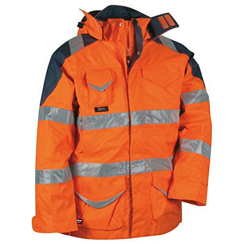 Cofra Warnschutz Winterjacke 4-in-1 Protection V024-0-01, Wetterschutzjacke, Große 64, 40-00V02401-64 von COFRA