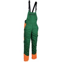 Cofra - Schnittschutz-Latzhose Forsthose Klasse1 xxl - Grün/Orange von COFRA