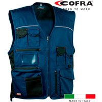 Cofra - Expertenweste Marineblau Schwarz Größe 64 von COFRA