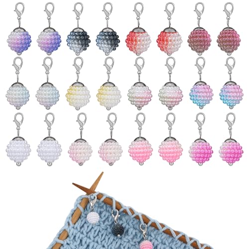 COGCHARGER 24 Stück Maschenmarkierer Aus Acryl Mit Perlen Abnehmbare Häkel Strickmarkierer Mit Karabinerverschluss Anhängern Zum Nähen Stricken Weben Zubehör DIY Handwerk COGCHARGER 24 Stück Maschenmarkierer Aus Acryl Mit Perlen Abnehmbare Häkel Strickmarkierer Mit Karabinerverschluss Anhängern Zum Nähen Stricken Weben Zubehör DIY Handwerk von COGCHARGER