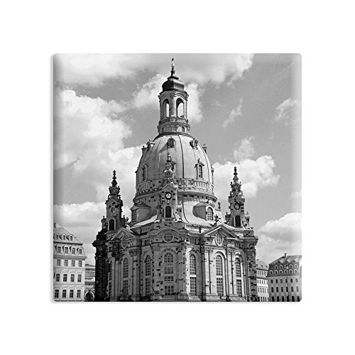 Kühlschrankmagnet Dresden - 5 x 5 cm - Magnet mit Fotokunst-Motiv: Frauenkirche von COGNOSCO