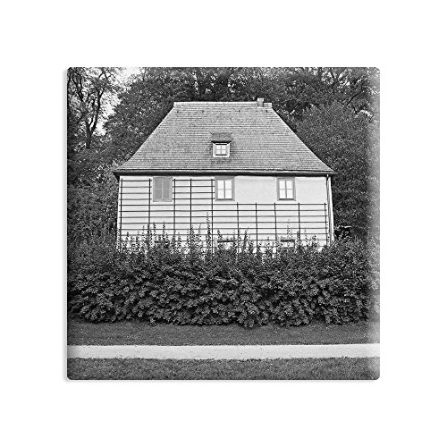 Kühlschrankmagnet Weimar - 5 x 5 cm - Magnet mit Fotokunst-Motiv: Goethes Gartenhaus von COGNOSCO