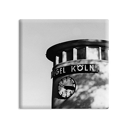 Kühlschrankmagnet Köln - 5 x 5 cm - Magnet mit Fotokunst-Motiv: Pegel Köln von COGNOSCO