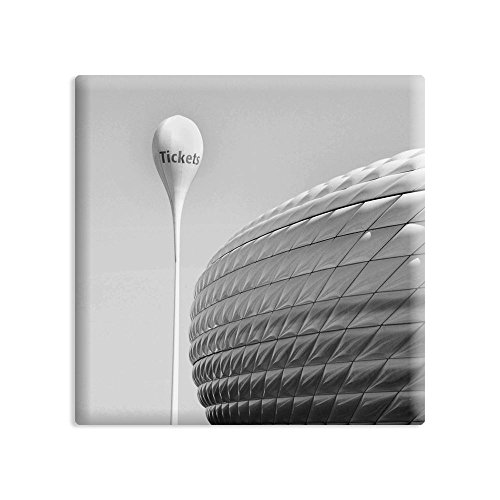 Kühlschrankmagnet München - 5 x 5 cm - Magnet mit Fotokunst-Motiv: Allianz-Arena von COGNOSCO