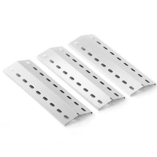 Universal Edelstahl Brennerabdeckung für Landmann Triton 2 & 3, Landmann Minton, 39,5 x 15cm Flammenverteiler Ersatzteile für Landmann Avalon PTS 4, Grandhall Maxim GT4, Mr. Gardener Jackson, 3 Stück von COGRICHBF