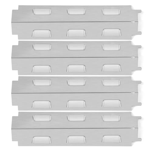 COGRICHBF 37CM Brennerabdeckung für landmann, Enders Boston, tarrington House, Outdoorchef-Perth, Uniflame 750, Tenneker TG4, Edelstahl heizplatte flammenverteiler gasgrill ersatzteile, 4Pack von COGRICHBF