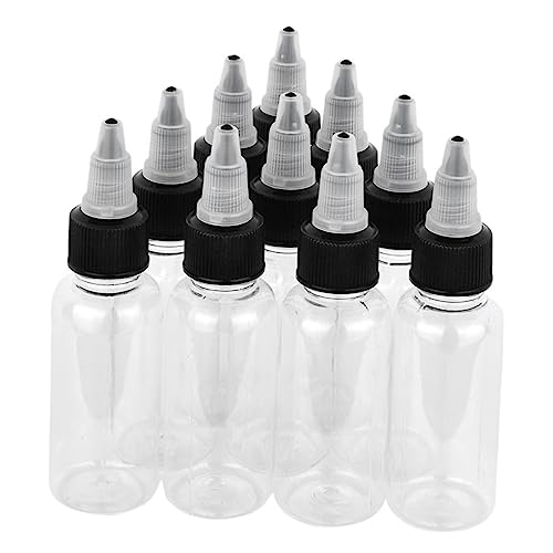COHEALI 10 Stück Tattoo-Zubehör Für Anfänger Quetschflaschen Quetschflaschen Für Flüssigkeiten Klare Quetschflasche Transparenter Behälter Reisequetschflasche Pigmentflasche von COHEALI