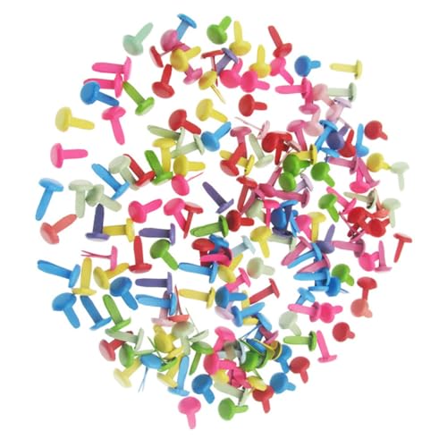 COHEALI 100 Stück Teiliges Mini Runde Zwei Fuß Nägel Bunte Brads für Bastelmaterial Scrapbooking DIY Papierhandwerk Zubehör COHEALI 100 Stück Teiliges Mini Runde Zwei Fuß Nägel Bunte Brads für Bastelmaterial Scrapbooking DIY Papierhandwerk Zubehör von COHEALI