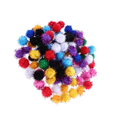 COHEALI 1000 Stück 1 Packung Weihnachtlicher Bastelball Kleine Bommelbällchen Pom Pom Weihnachtshandwerk Flauschige Pompons Basteln Kugeln Flauschiger Bommel Weihnachtskugeln Weihnachten von COHEALI