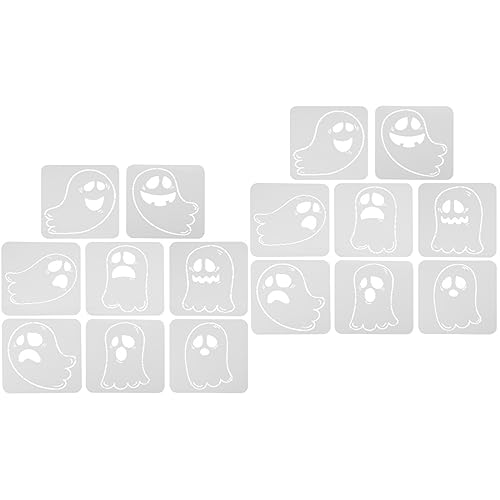 COHEALI 16 Stk Malvorlage Urlaubsstanzungen Scrapbooking-stanzformen Geisterschablonen Geisterschnitte Vorlage Zum Malen Von Geistern Weiß Das Haustier Kunsthandwerk Halloween von COHEALI