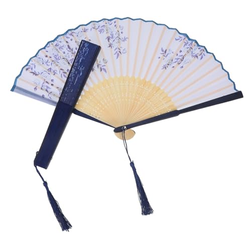 COHEALI 2 Stück Chinesischer Faltfächer aus Seide mit Retro motiv Leichter Faltbarer Handfächer für Bühne Tanz und Dekoration im Traditionellen Chinesischen Stil von COHEALI