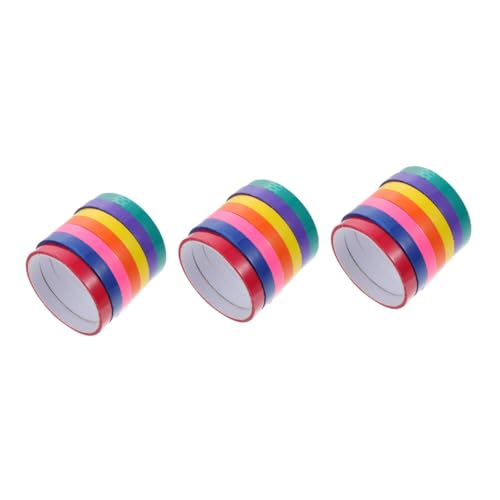 COHEALI 21 Rollen Farbklebeband Für Kugeln Weihnachts-washi-tape Washi-tape Aus Papier Klebriges Kugelrollband Klebrige Ballbänder Elektrisches Band Plastik Kunsthandwerk Scheinen Kind von COHEALI