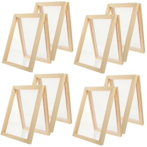 COHEALI 8 STK Papierrahmen Sieb Für Die Papierherstellung Klein Basteln Mit Folienpapier Rahmen Für Die Papierherstellung Spitzenpapier Netz Für Die Papierherstellung Papier Machen Kupfer von COHEALI