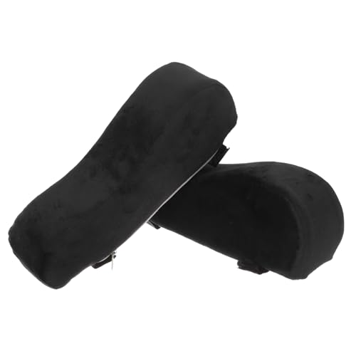 COHEALI Memory Foam Armrest Pads für Bürostühle und Gaming Stühle Ergonomische Dicke Ellenbogenpolster mit Rutschfester Unterseite Passend für Computer Esszimmerstühle Schwarz von COHEALI