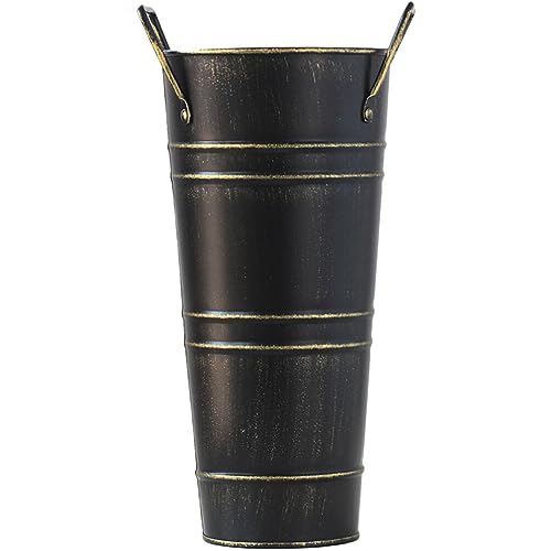 COHEALI Regenschirmständer Schirmständer Hohe Vase Blumenvase Schirmhalter Metall Regenschirmhalter Blumeneimer Indoor Regenschirm Rack Aufbewahrung für Eingang Flur Zuhause Büro von COHEALI