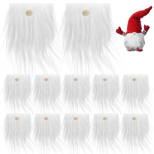 COHEALI 1 Satz Zwergbart Weiße Accessoires Falscher Schnurrbart Gnomenbart Fell Weihnachtsschmuck Diy-kits Halloween-zwerg-accessoires Wichtelbart Grau Sf101 Flanell Kind Ledergarn Hölzern von COHEALI