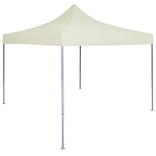 COHMIFY Faltbare Partyzelt Faltpavillon Pop-up Zelt Gartenpavillon Festzelt Außenaktivitäten Zelt für Hochzeiten Grillpartys Festivals Usw Wasserfest und UV-beständig Creme 200x200x315 cm von COHMIFY