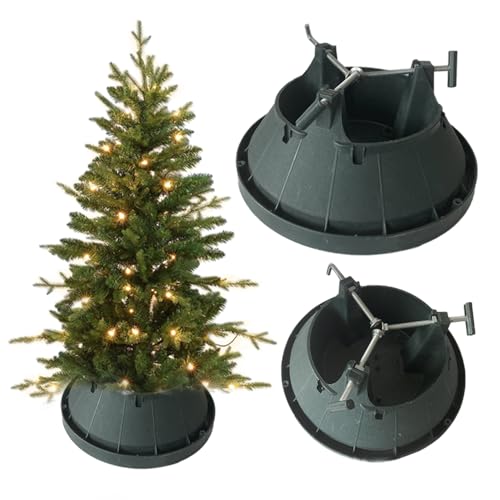 COIL Weihnachtsbaumständer, grüne Farbe, 5 Liter - Stabiler Christbaumständer mit 3/4 Schrauben für sicheren Halt und frischen Baum - Weihnachtsbaumständer – Tannenbaumständer von COIL