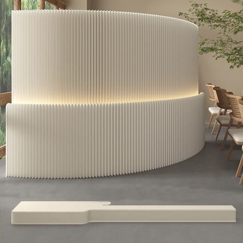 COITROZR Faltbare Sichtschutzwände und Trennwände aus Papier mit LEDs, kreative einziehbare Lösungen for den Heim-, Büro- und gewerblichen Gebrauch(200CM(H),200CM(L)) von COITROZR