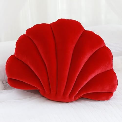 COITROZR Kissen Muschel Muschelkissen 3D Plüsch Muschel Kissen, Weich Muschel Pillow, Dekokissen Muschel Sofakissen Muschelkissen Kuschelkissen Muschel Kopfkissen Kissen von COITROZR