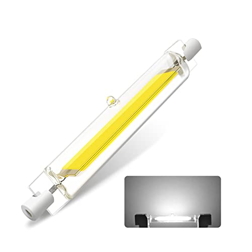 COITROZR R7S LED lampe 118mm, Dimmbar Bulbs, Kaltweiß 6000K, 10W R7S LED Glühbirne Ersetzt 100W Halogenlampen, 1000LM COB Hightlight, AC 220V - 240V, 1pcs von COITROZR