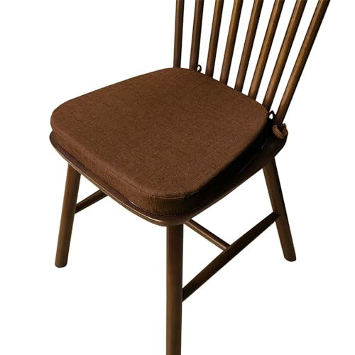 COITROZR Stuhlkissen 40x38 cm Sitzkissen Stuhl mit Bändern und Abnehmbarem Bezug, 5 cm Dickes Sitzpolster Stuhlpolster Stuhlauflage für Stühle | Indoor/Outdoor | Sitzkissen Stuhlkissen von COITROZR
