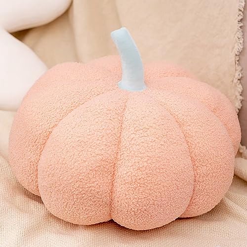 Kürbis Kissen, 3D Plüsch Kürbis Kissen, Kürbis Halloween Kissen, Herbst Kissen Kürbis Deko mit Füllung, Pumpkin Pillow, Dekokissen Kürbis Kopfkissen Kissen von COITROZR