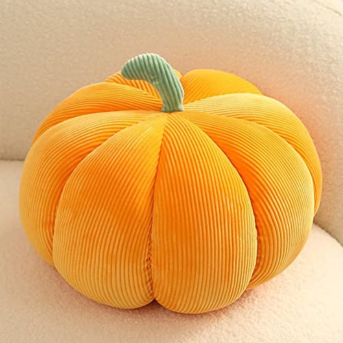 Kürbiskissen, Plüsch Kürbis Kissen, Kürbis Halloween Kissen, Herbst Kissen Kürbis Deko mit Füllung, Pumpkin Pillow, Herbstdeko Kürbis, Bodenkissen Couchkissen von COITROZR