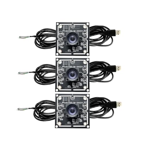 COJJ 3 x 100-Grad-Kamera-Modul, 1 MP, OV9732, 1280 x 720, USB-Treiber, manueller, mit 2 Meter Kabel für WinXP/7/8/10 von COJJ