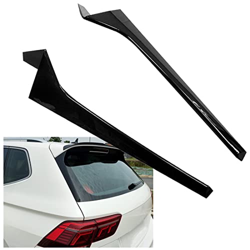Auto Heckscheibe Spoiler Wing Heckspoiler Für Tiguan R-Line 2017-2022 Kofferraum Spoiler 1Paar Abs Seitenflügel Seitenspoiler Auto Dekoration Zubehör von COJJ