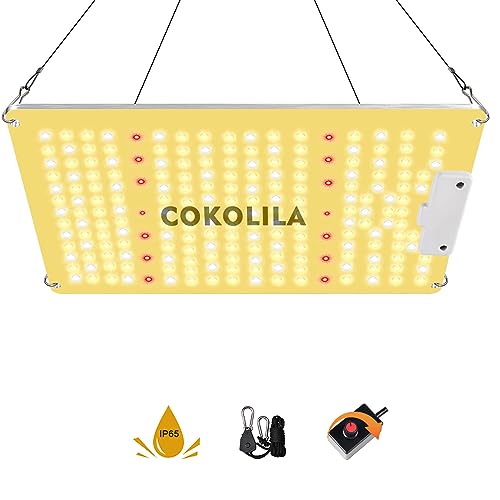 COKOLILA Vollspektrum LZB1100 Dimmbar Led Grow Lampe, Wasserdicht Pflanzenlampe Led mit 222pcs SMD Leds, IR Grow Light für 60 * 60cm Innen Wachsen Zelt Samen Knospe Pflanze Gemüse und Blume von COKOLILA