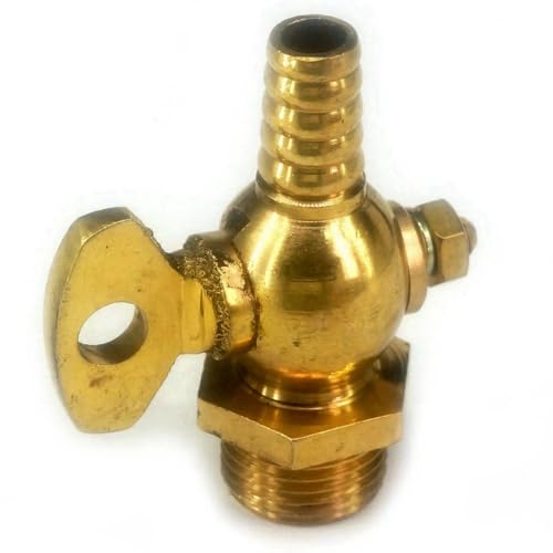 1/2 "BSPT Männlich x 10mm Schlauch Barb Messing Ablassen Benzinhahn Absperrventil Heavy Duty Wasser Gas Öl 1/2 "BSPT Männlich x 10mm Schlauch Barb Messing Ablassen Benzinhahn Absperrventil Heavy Duty Wasser Gas Öl von COKYIS