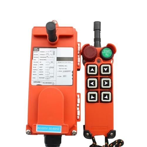 380 V 12 V 24 V 220 V Industrielle Steuerung Schalter Hebekransteuerung Aufzug Kran 1 Sender + 1 Empfänger F21-E1(Arrow model,VHF 310-331_24 V) von COKYIS