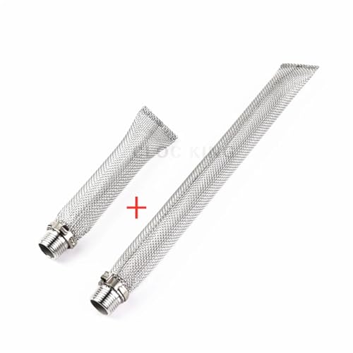 BSPT 1/2 Zoll Mesh 304 Edelstahl Gewinde Brewing Home Sieb Bier Filter Zapfen Connect Mash Tun Bazooka Screen Kettle(15.5cm and 30cm) von COKYIS