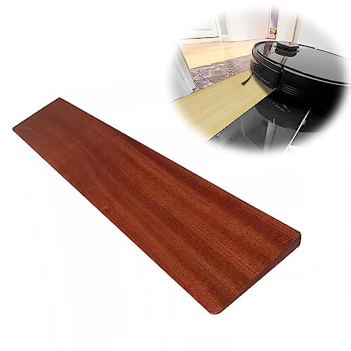 COKYIS Massivholz Türschwellenrampe Schwellenrampe, Holz Bordsteinkanten Rampe Leichte Tragbar Rollstuhlrampe, rutschfeste Bordsteinrampe Für Roboter (Color : Reddish Brown, Size : 15 * 70 * 3cm) von COKYIS