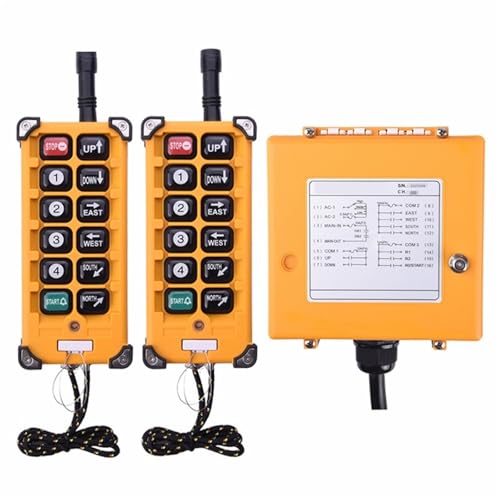 F23-A++ 8 Tasten Single Speed ​​Industrielle Kransteuerung Schalter Hoist Overhead Bridge Kran Lift Control(2T 1R,ACDC26-440V) von COKYIS