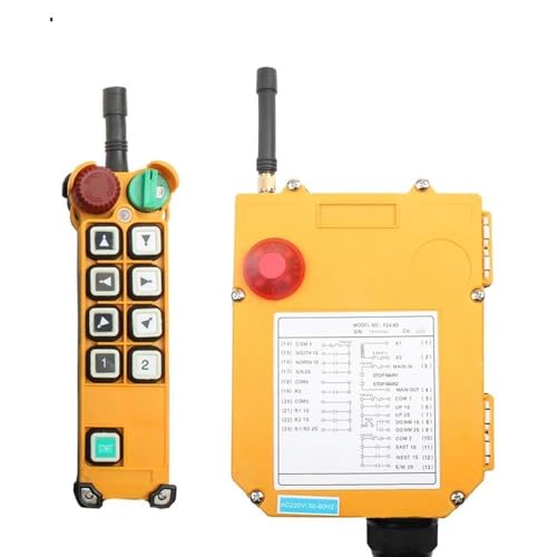 F24-8D 8S Industrielle Steuerung Schalter Drehzahlregelung Hoist Kran Steuerung Aufzug Kran Mit Schutzabdeckung(Arrow,8S SIBGLE_UHF868_110V) von COKYIS
